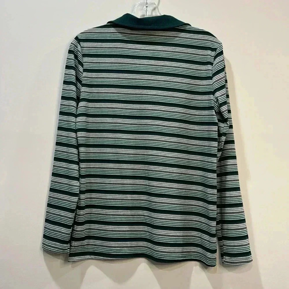 LC Couture Long Sleeve Striped V-Neck Shirt - Size L - Picture 7 of 9